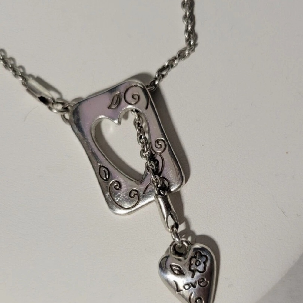 Brighton Silver Amour/Love Pendant Necklace.
Brighton retired and loved piece. - Picture 3 of 6